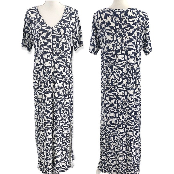 PURE Collection NEW Women Size 8/10 Jersey Maxi Tee Shirt Dress Stretch Pullover - Picture 1 of 8